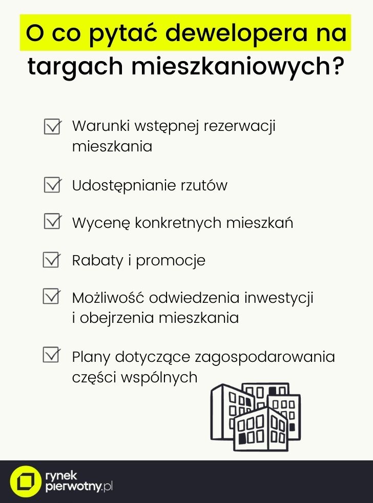 o co pytać dewelopera na targach mieszkaniowych