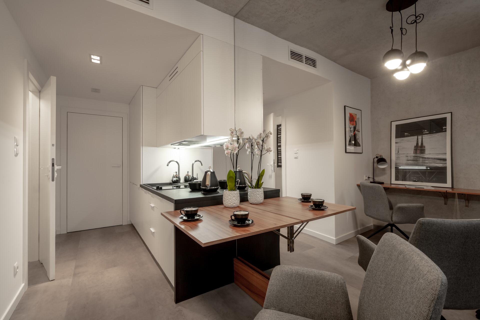 Legnicka 60C mikroapartament kuchnia