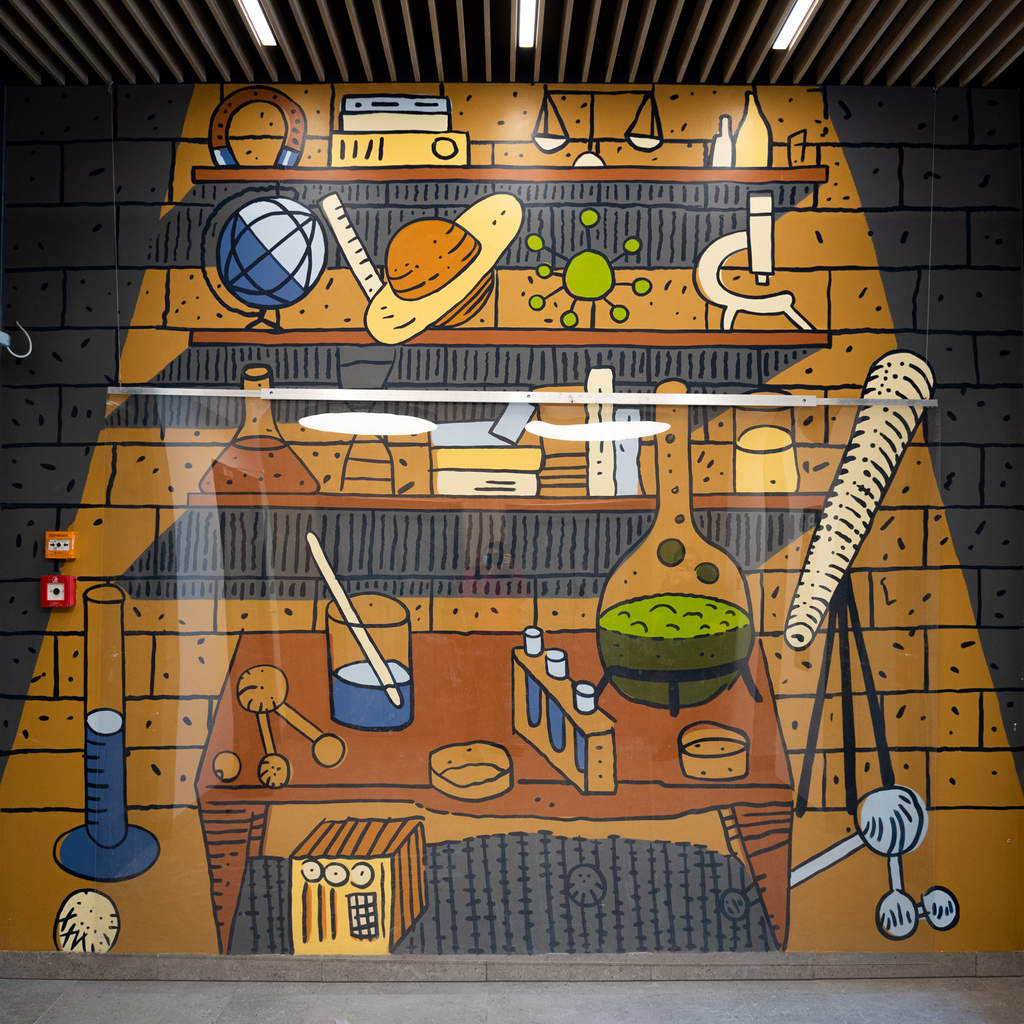 Mural w Łodzi