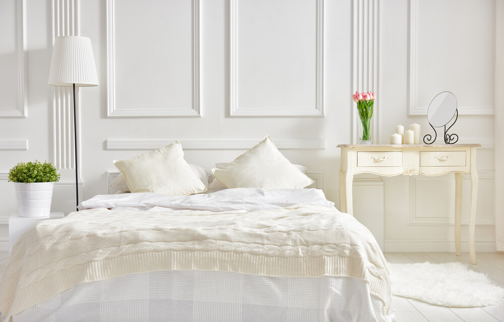 Sypialnia w stylu modern classic to miejsce przede wszystkim do relaksu.