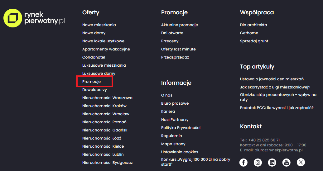 oferty promocyjne na rynekpierwotny.pl
