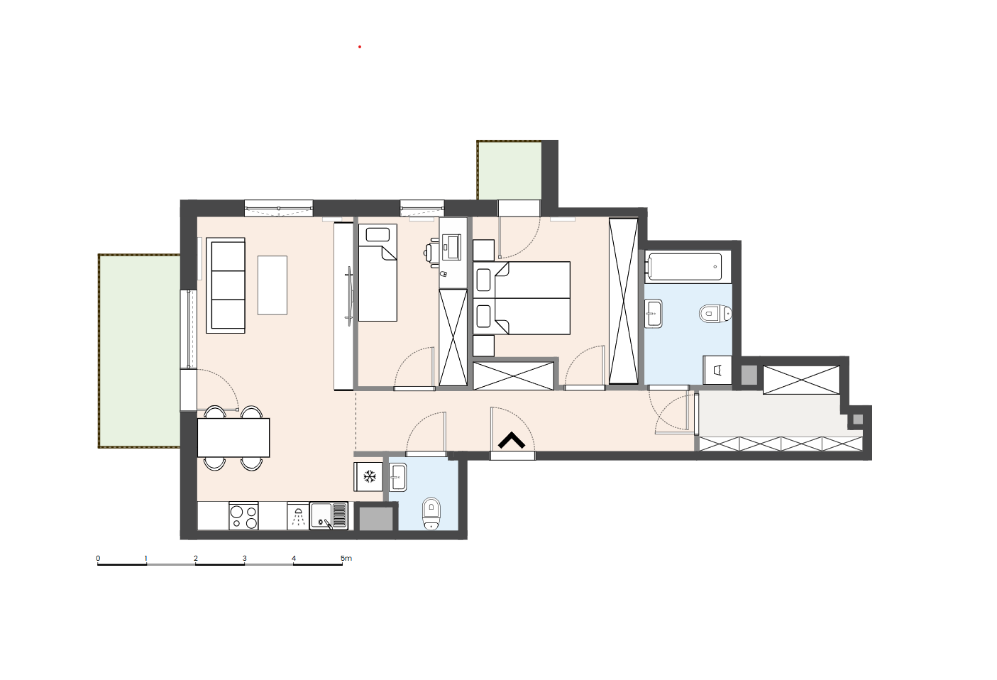 Rozkładowy układ funkcjonalny mieszkania